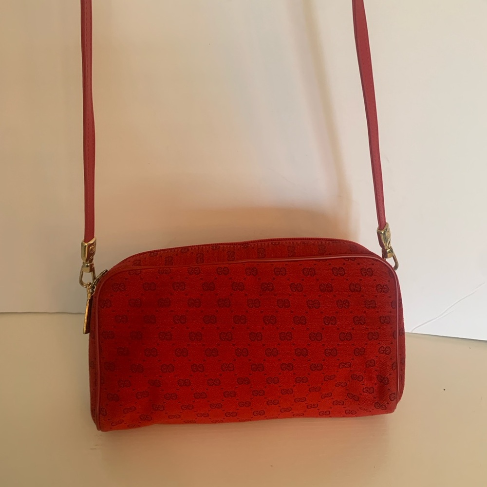 Gucci Red Vintage monogram Bag